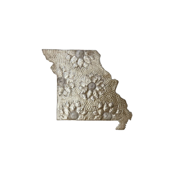 Medium Missouri Floral Metal Art