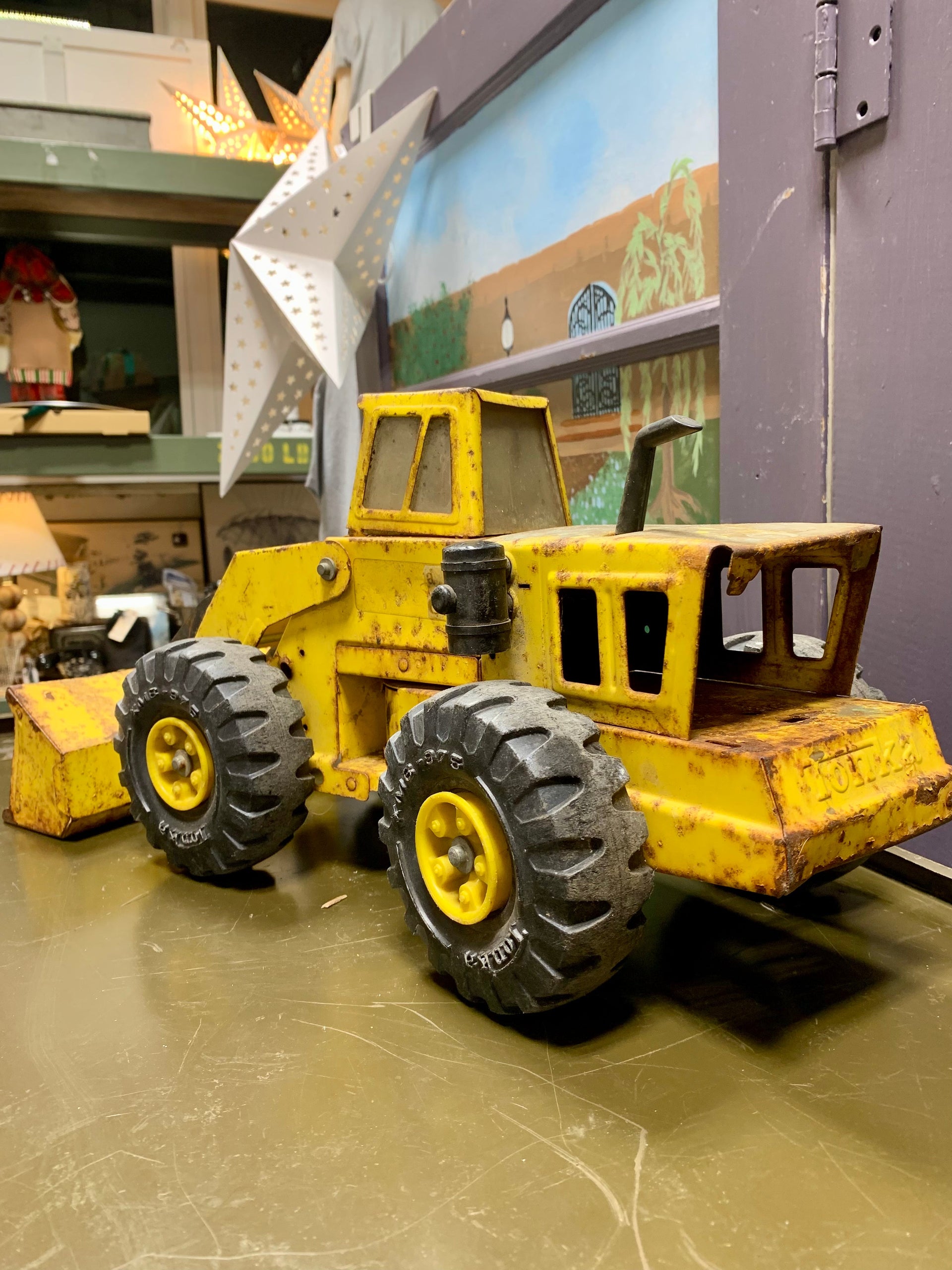 Vintage Tonka Metal Yellow construction toys