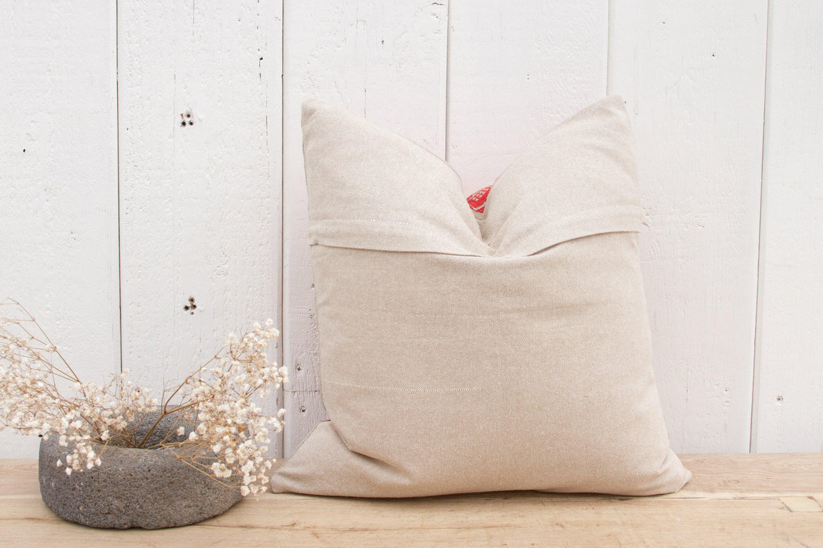 Elena Tenejapa Silk Embroidered Pillow Cover