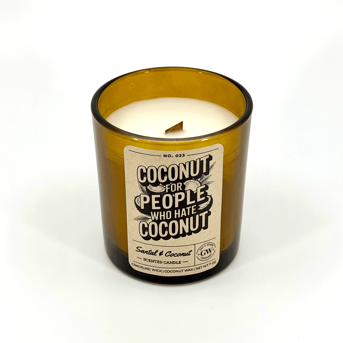 Santal & Coconut Scented Candle (Coconut for People Who Hate Coconut)