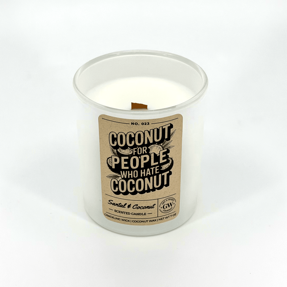 Santal & Coconut Scented Candle (Coconut for People Who Hate Coconut)