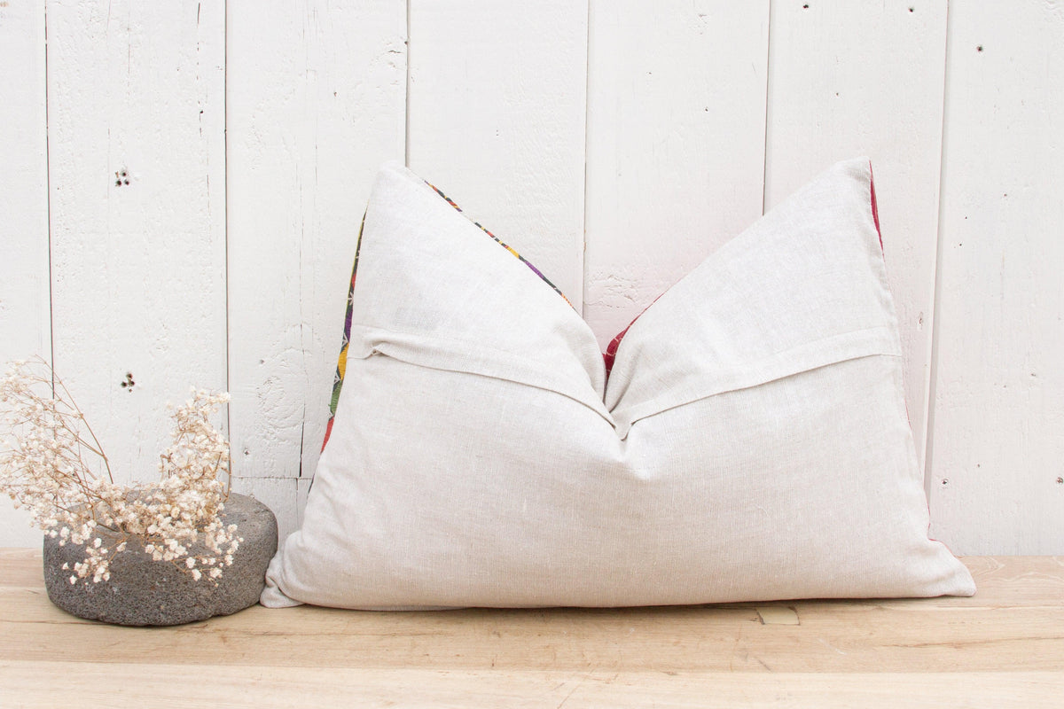 Amelia Antique Mashru Tribal Pillow