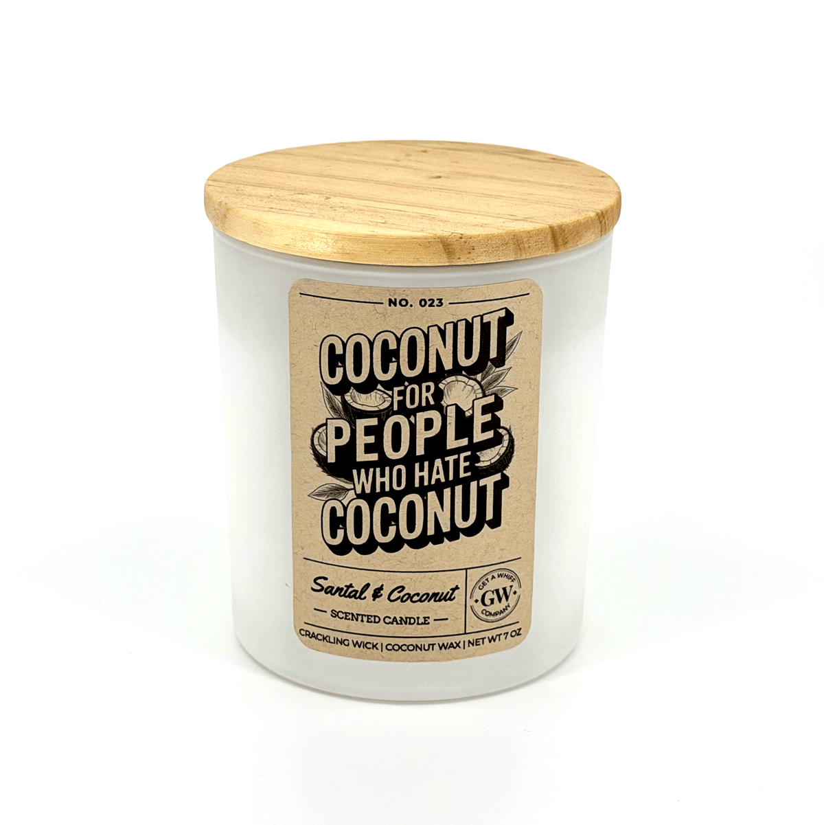 Santal & Coconut Scented Candle (Coconut for People Who Hate Coconut)