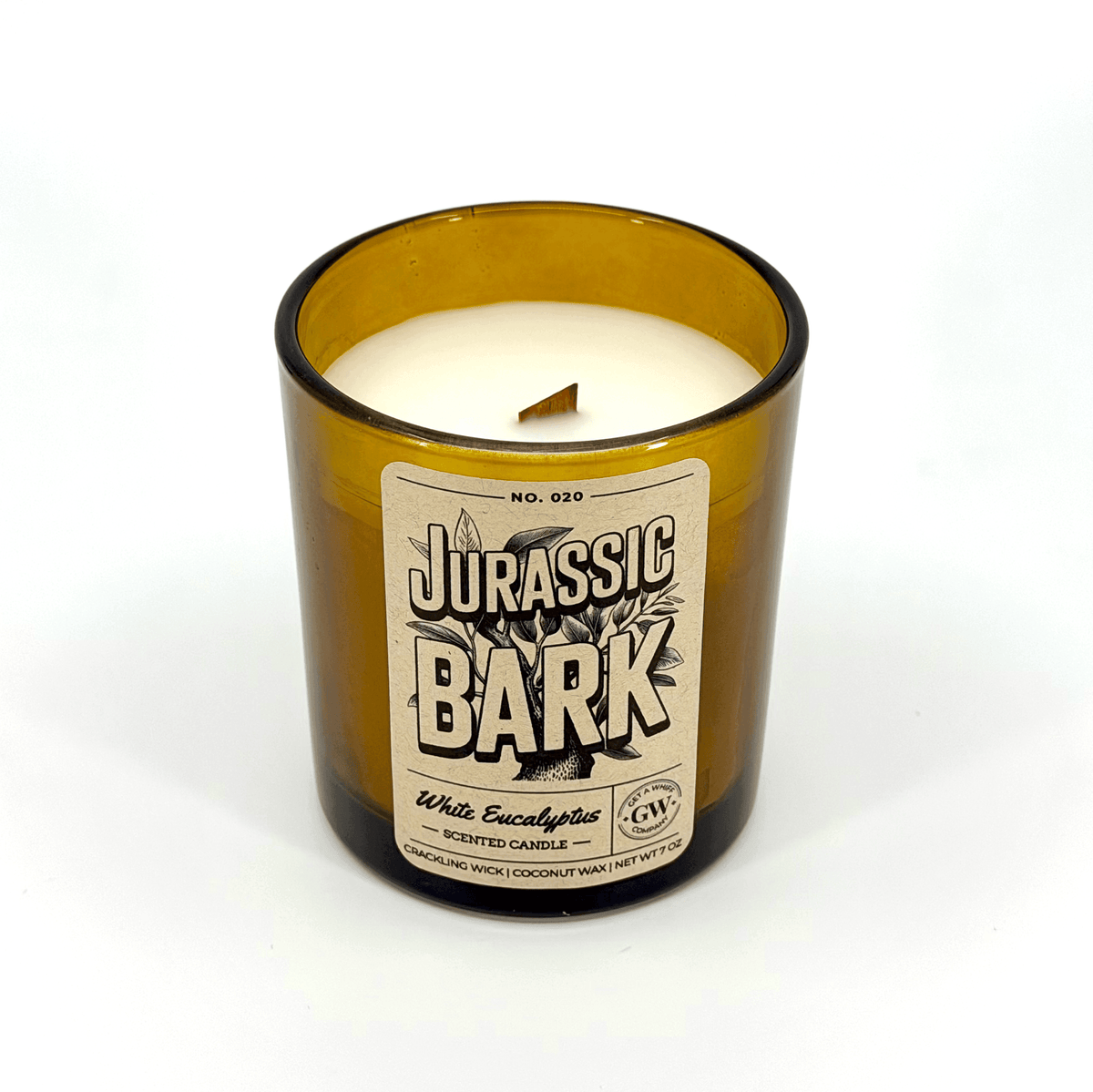 White Eucalyptus Scented Candle (Jurassic Bark)