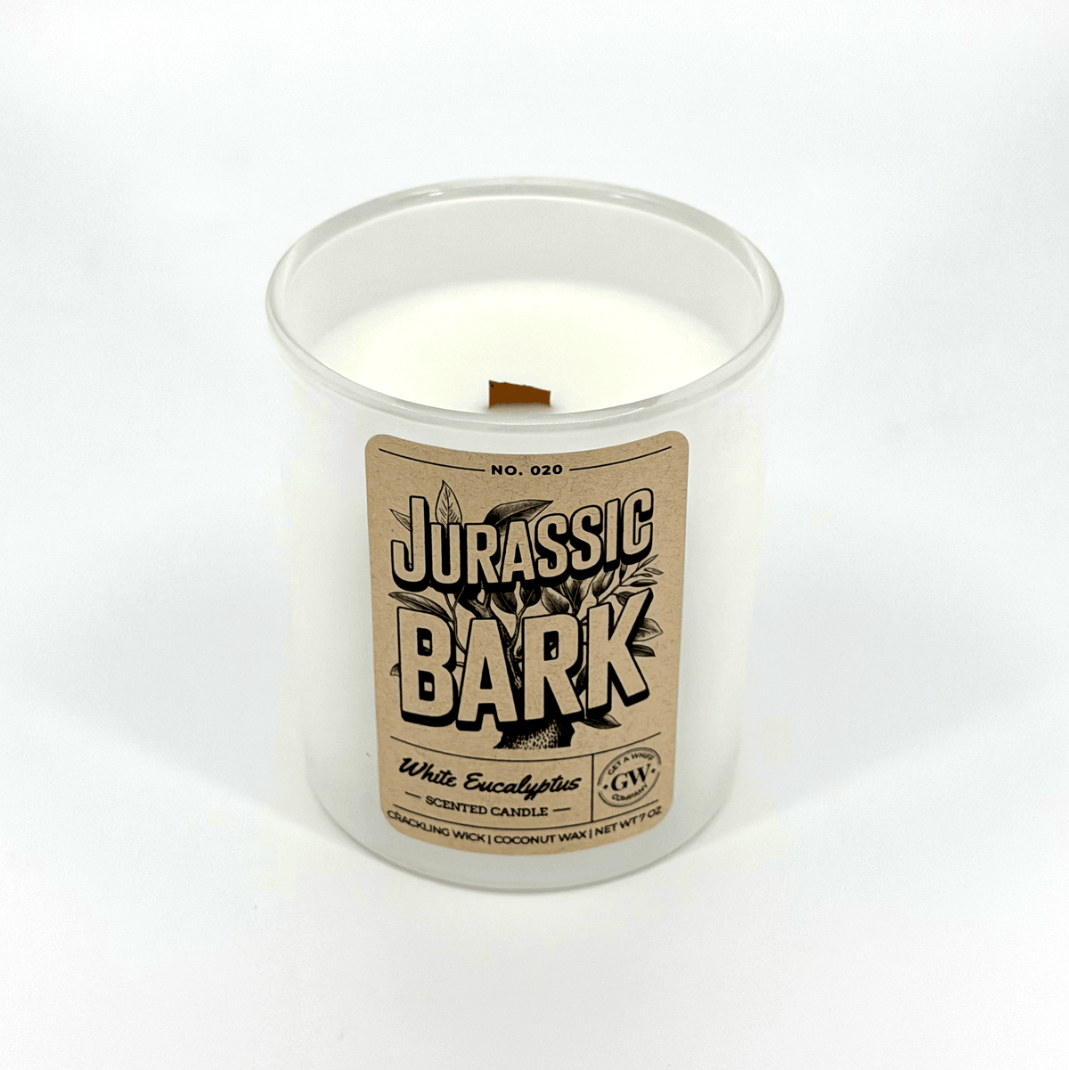 White Eucalyptus Scented Candle (Jurassic Bark)