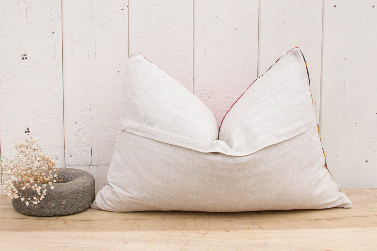 Adi Antique Mashru Tribal Lumbar Pillow