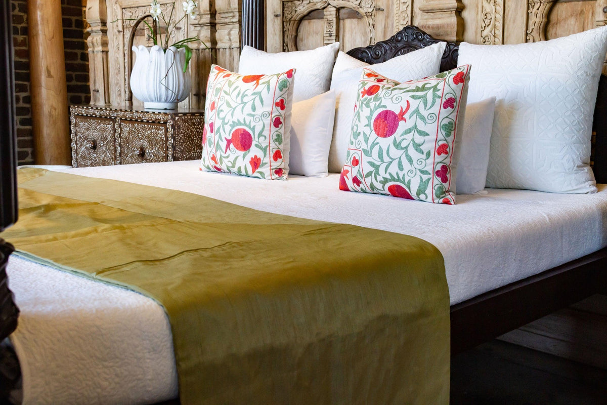 Sage Silk Blend Duvet Cover