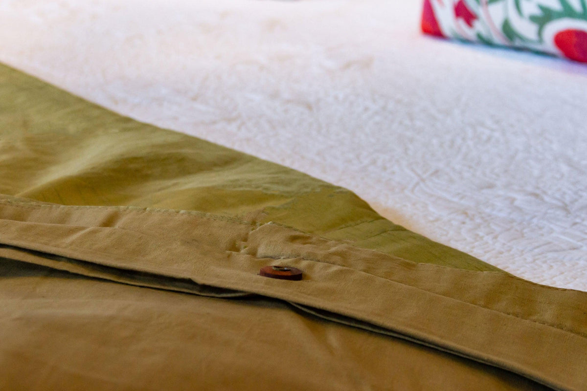 Sage Silk Blend Duvet Cover