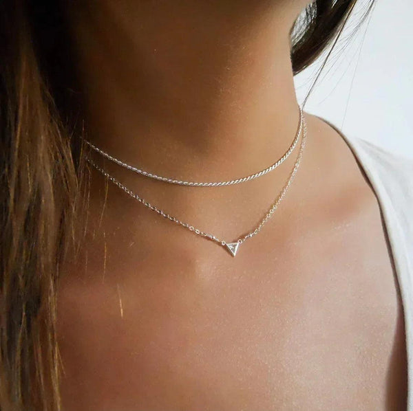 Solid Sterling Silver Rope Chain Choker Necklace - 3 Length Options - Gifts for You 'n Me