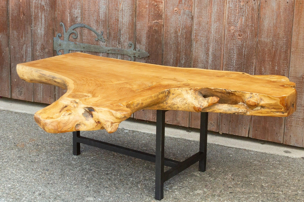 Live Edge Rustic Modern Coffee Table