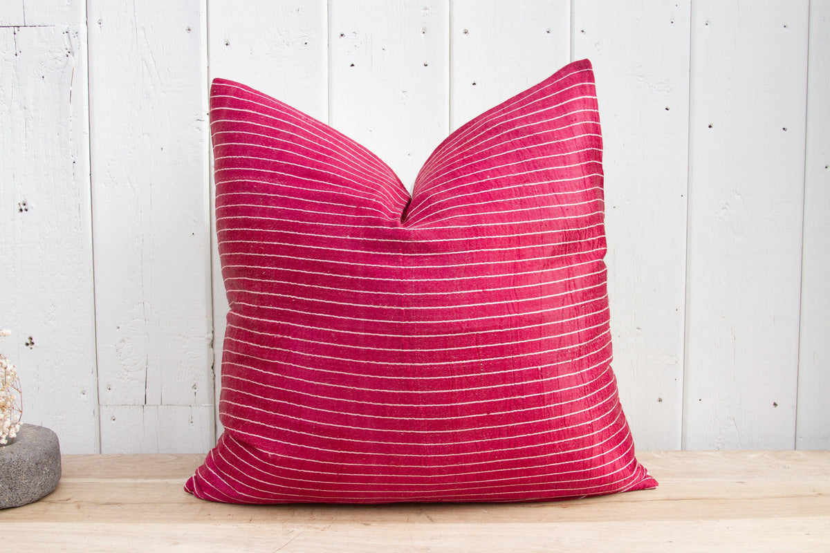 Anish Antique Mashru Tribal Large Square Pillow