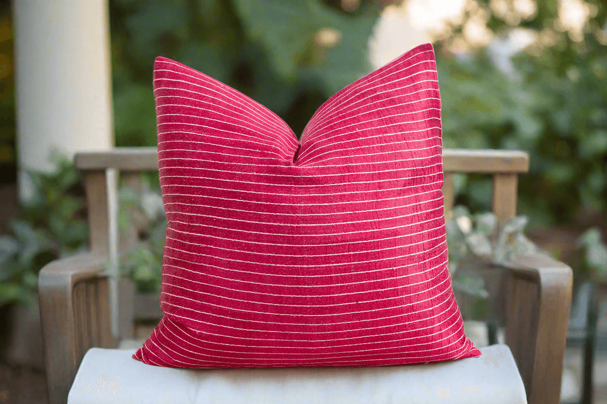 Anish Antique Mashru Tribal Large Square Pillow