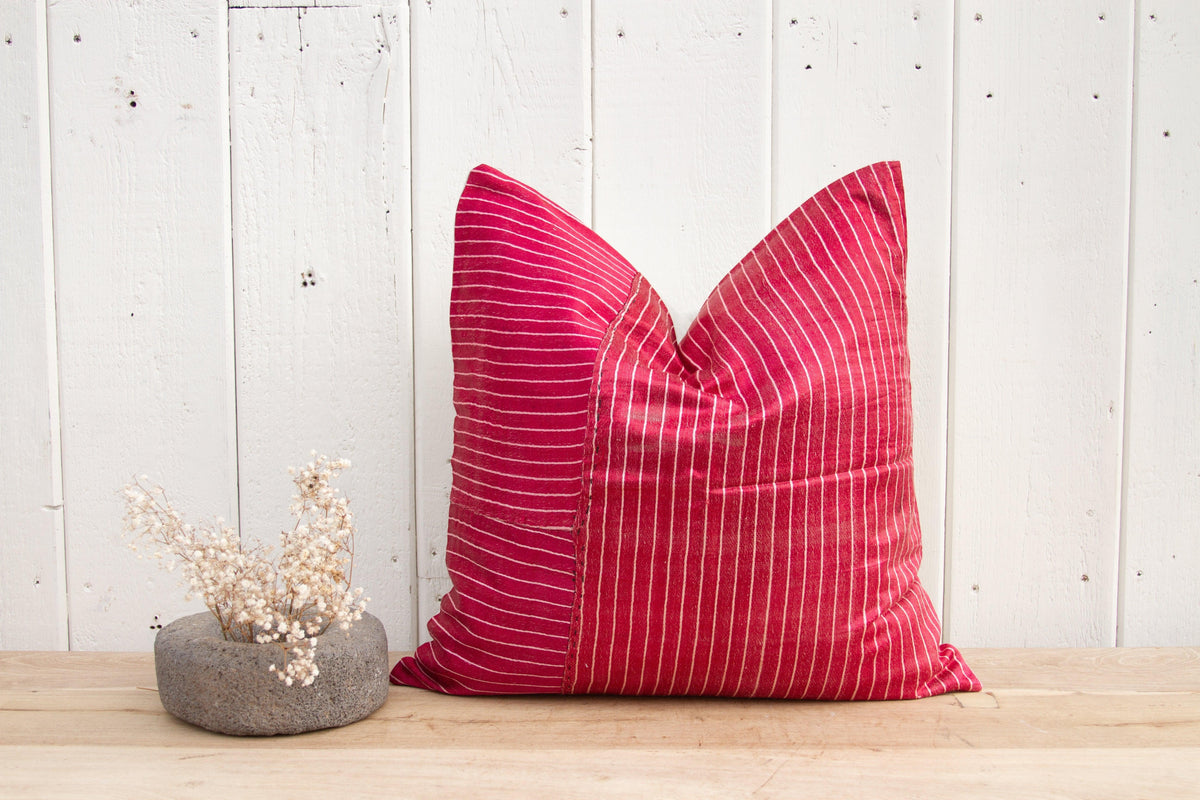 Srivi Antique Mashru Tribal Square Pillow