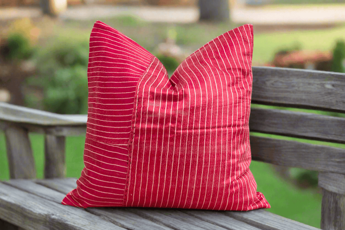 Srivi Antique Mashru Tribal Square Pillow