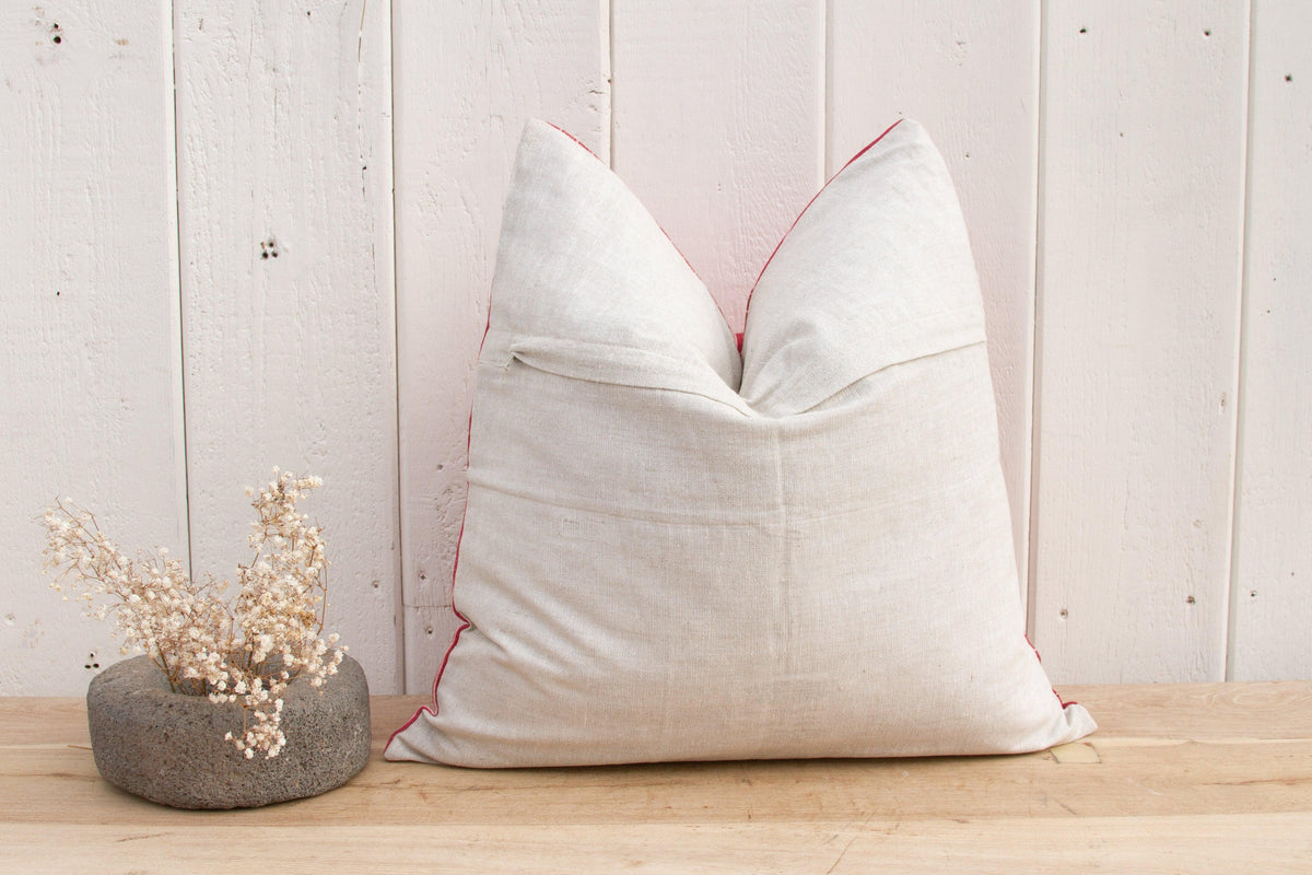 Srivi Antique Mashru Tribal Square Pillow