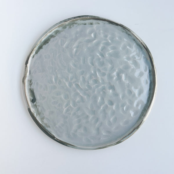 Blue Pinch Plate Wall Decor