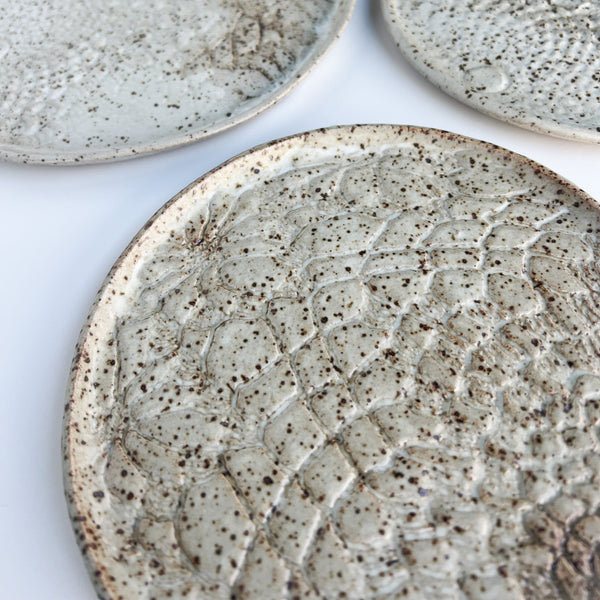 Brown Lace Ceramic Wall Decor - Set of 3