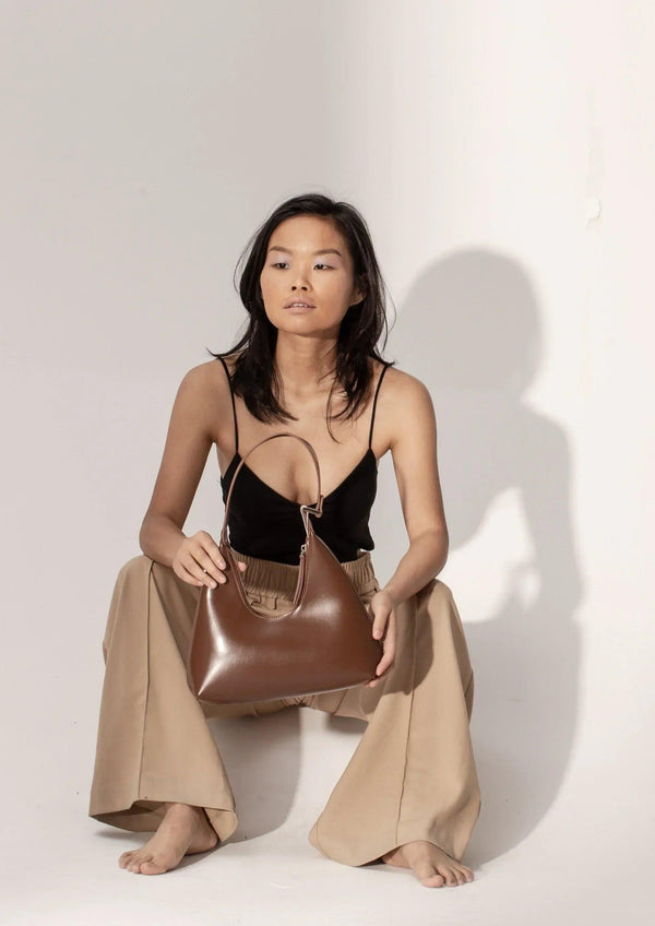 Alexia Bag in Smooth Leather, Caramel - Gifts for You 'n Me