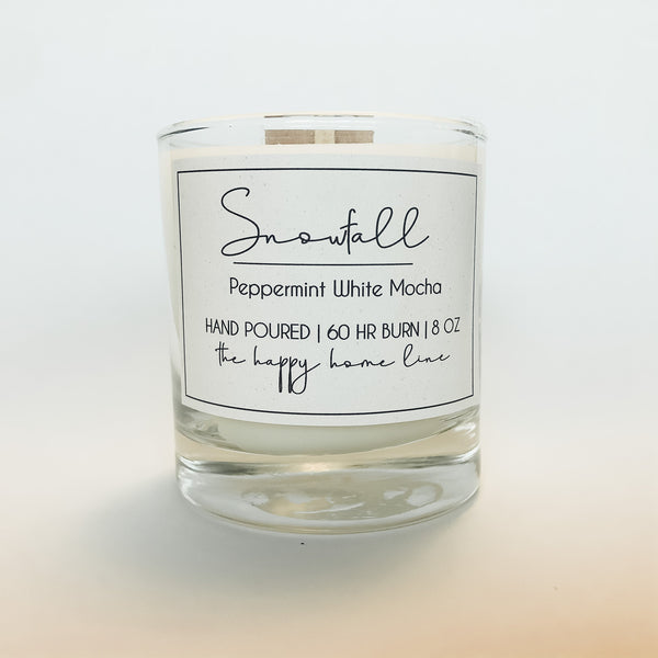 Snowfall Wood Wick Candle