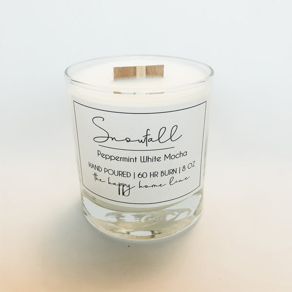 Snowfall Wood Wick Candle