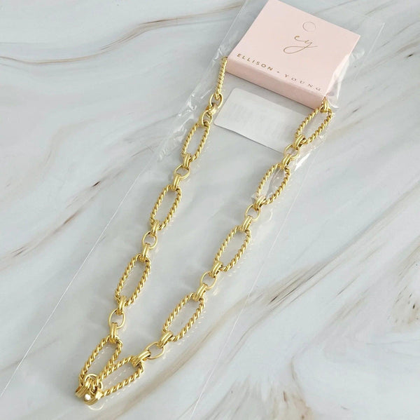Alternatively Linked Cabled Necklace - Gifts for You 'n Me