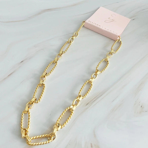 Alternatively Linked Cabled Necklace - Gifts for You 'n Me