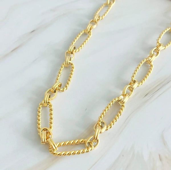 Alternatively Linked Cabled Necklace - Gifts for You 'n Me
