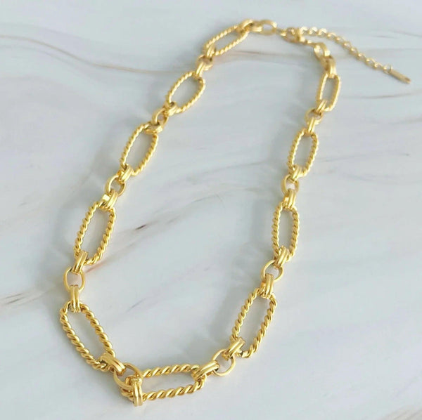 Alternatively Linked Cabled Necklace - Gifts for You 'n Me