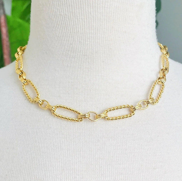 Alternatively Linked Cabled Necklace - Gifts for You 'n Me
