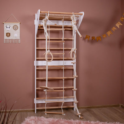 Swedish Wall Gym Set with Accessories