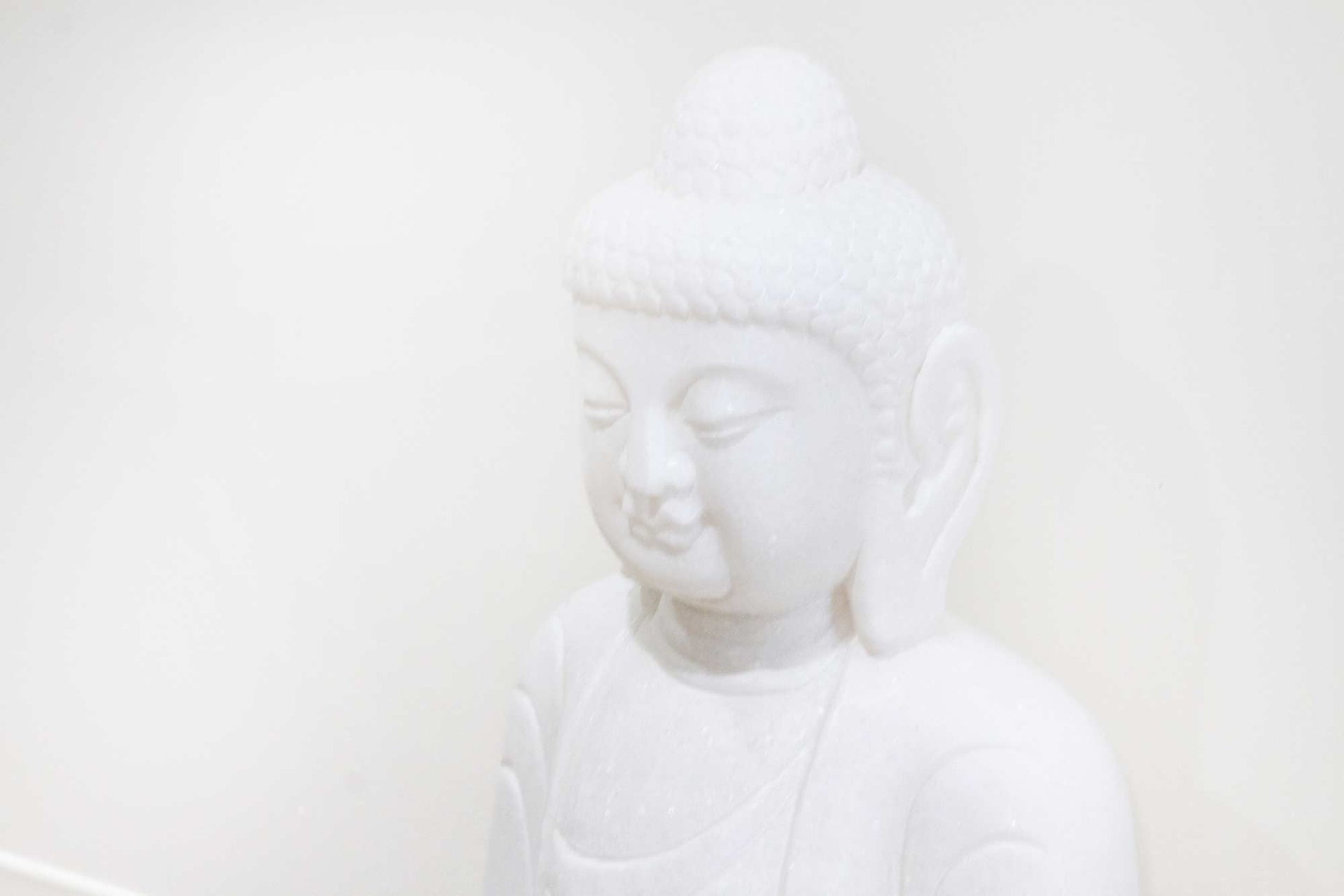Large Marble Meditative Garden Buddha DE-COR | Globally Inspired