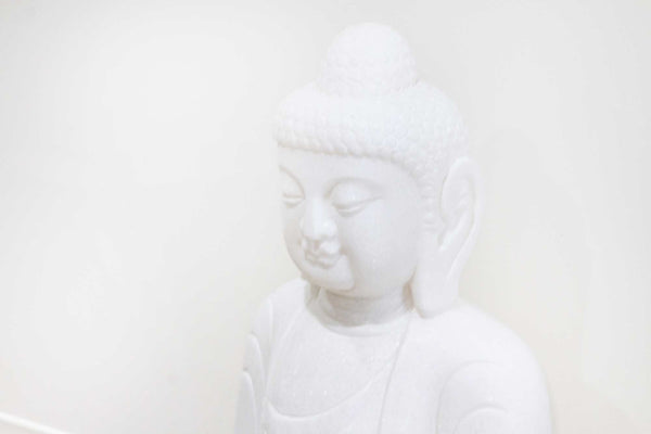 Large Marble Meditative Garden Buddha DE-COR | Globally Inspired