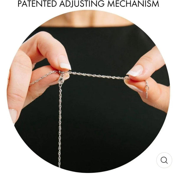 Solid 925 Sterling Silver Adjustable Chain Necklaces - 3 Options - Gifts for You 'n Me