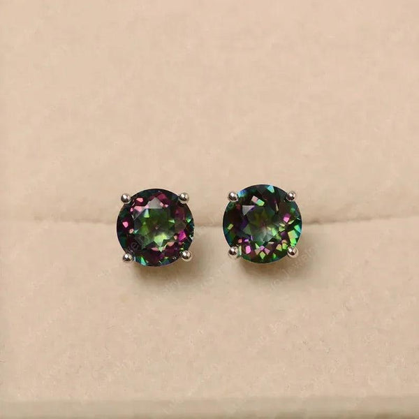 925 Sterling Silver Mystic Quartz Studs Earrings - Gifts for You 'n Me