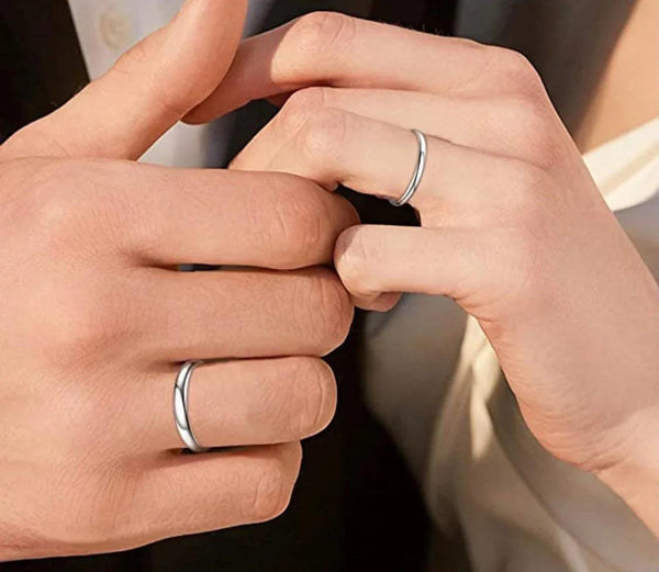 Solid 925 Sterling Silver Wedding Band Rings For Men And Women - Gifts for You 'n Me