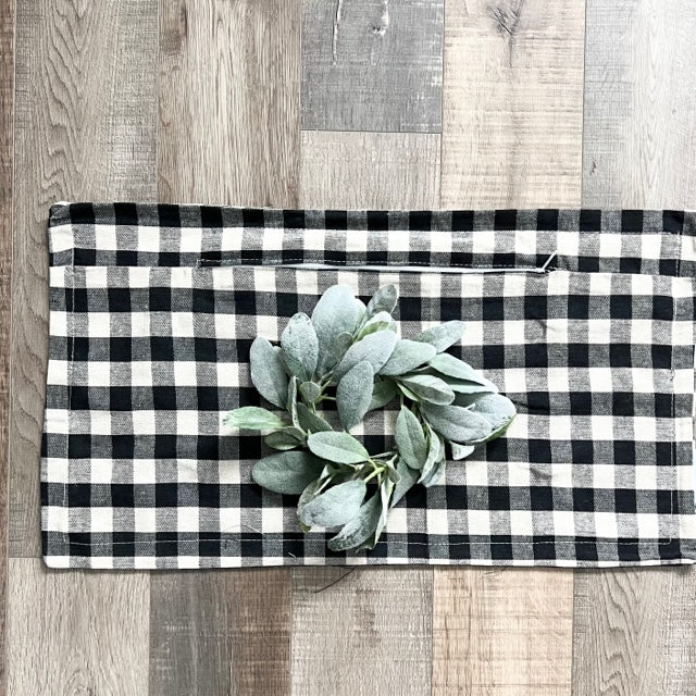 COVER ONLY: RECTANGLE Gingham BUFFALO CHECK PILLOW COVER (no insert)