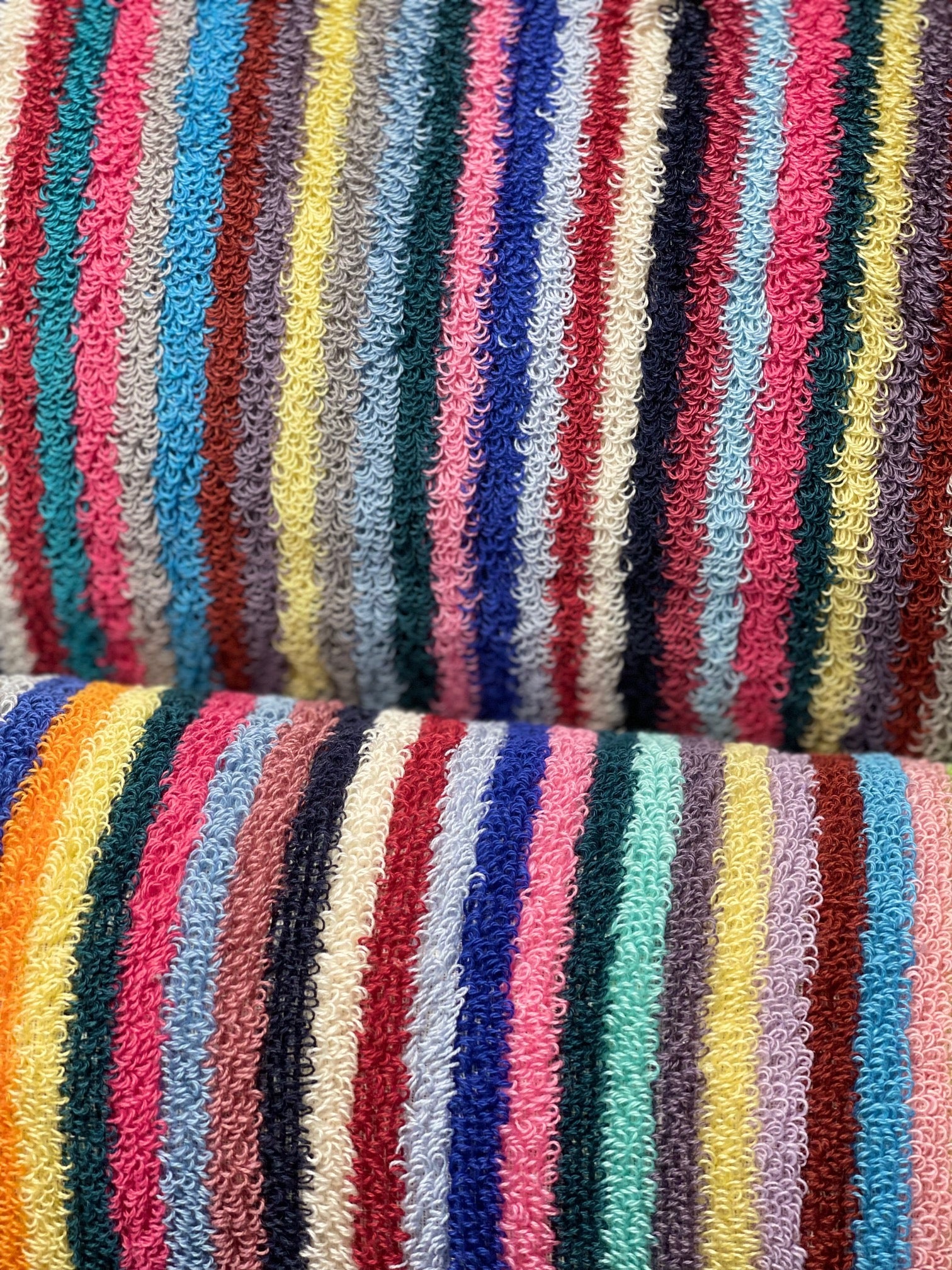 Bubble Striped Terry Hand Towel