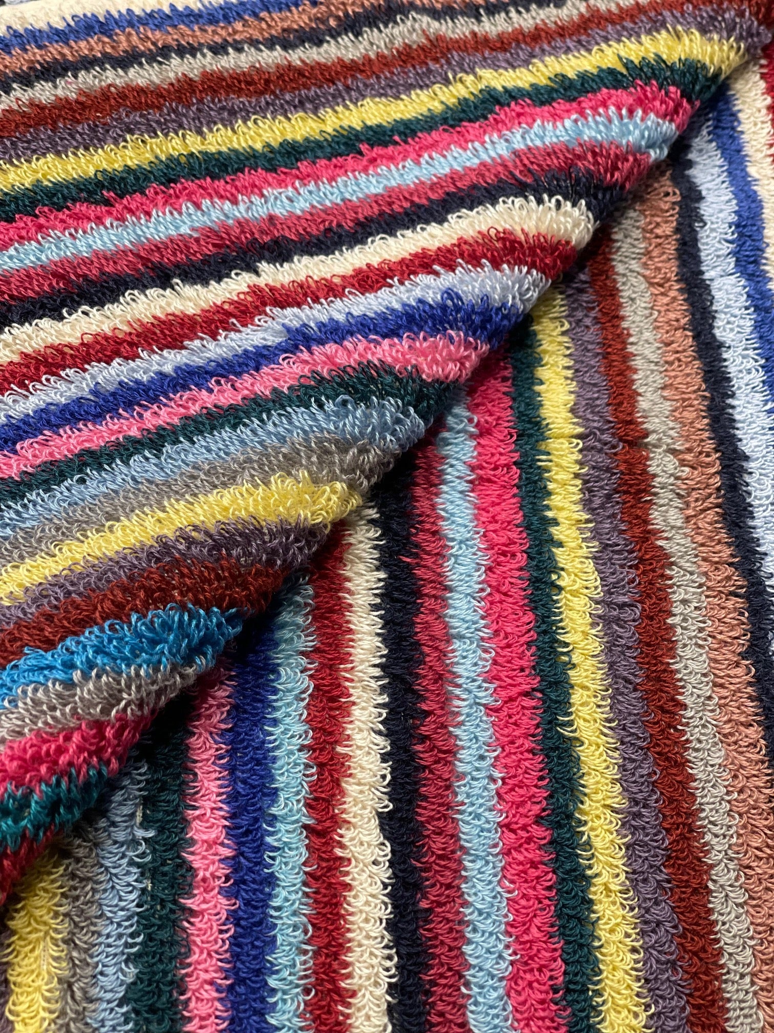 Bubble Striped Terry Hand Towel