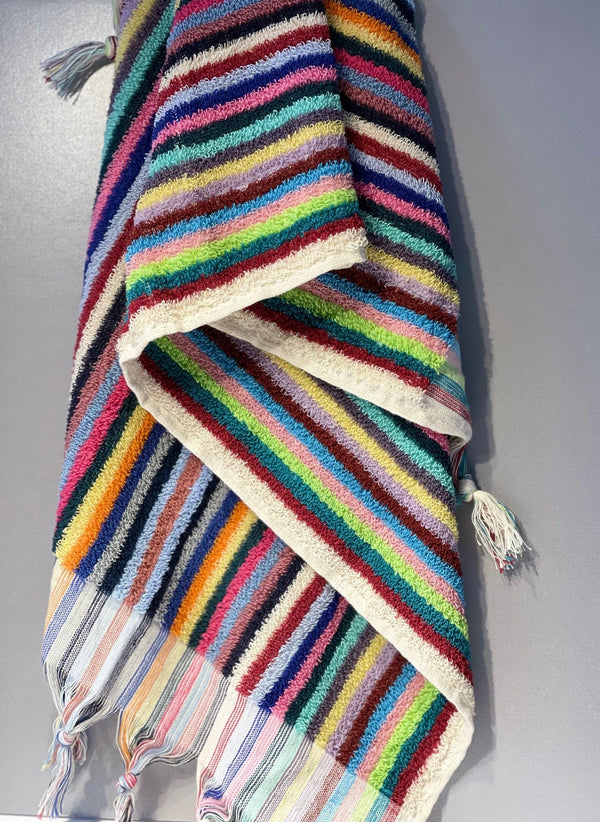 Bubble Striped Terry Hand Towel
