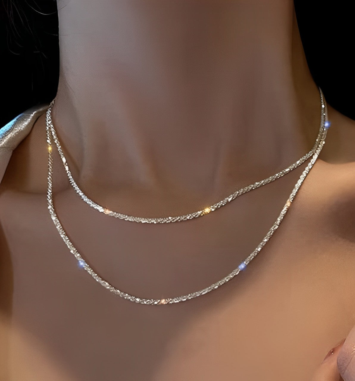 Sterling Silver Sparkle Necklace - Length Options Available