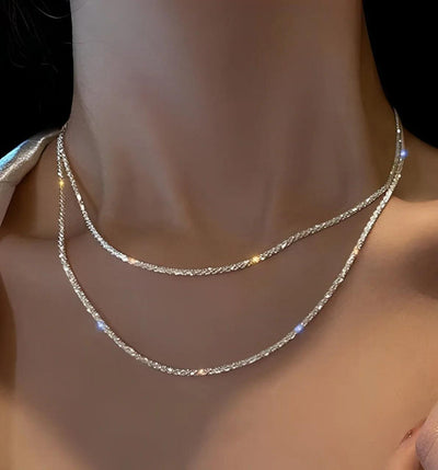 Sterling Silver Sparkle Necklace - Length Options Available