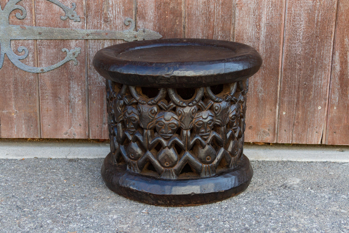 Antique Tribal Bagongle Ceremonial Stool