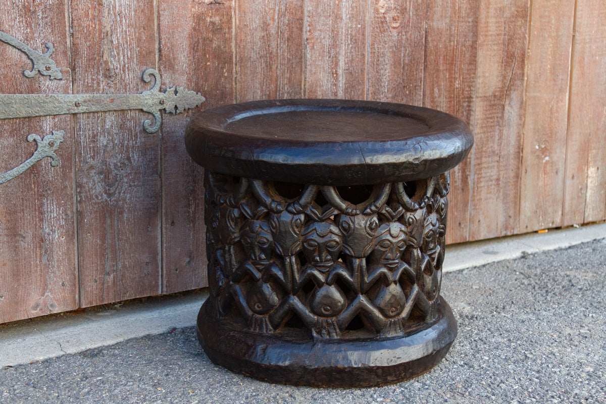 Antique Tribal Bagongle Ceremonial Stool