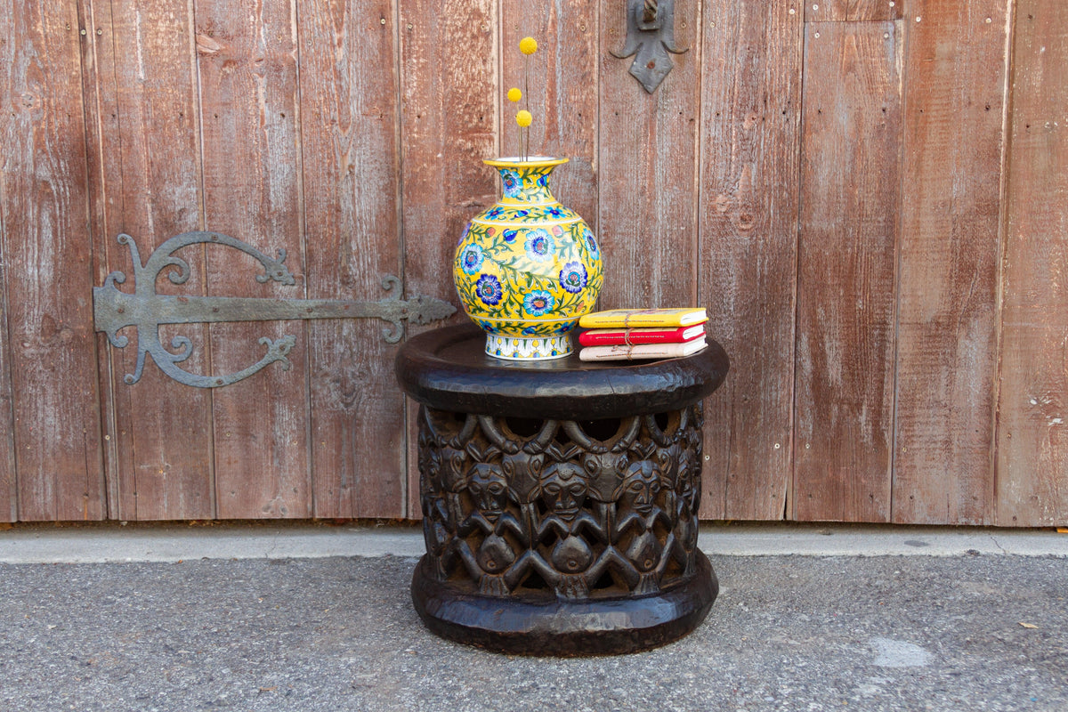 Antique Tribal Bagongle Ceremonial Stool