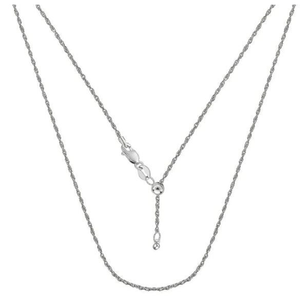 Solid 925 Sterling Silver Adjustable Chain Necklaces - 3 Options - Gifts for You 'n Me
