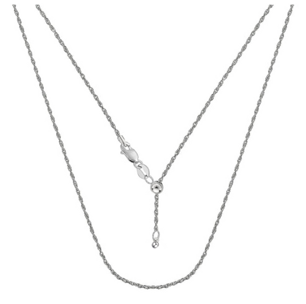 Solid 925 Sterling Silver Adjustable Chain Necklaces - 3 Options