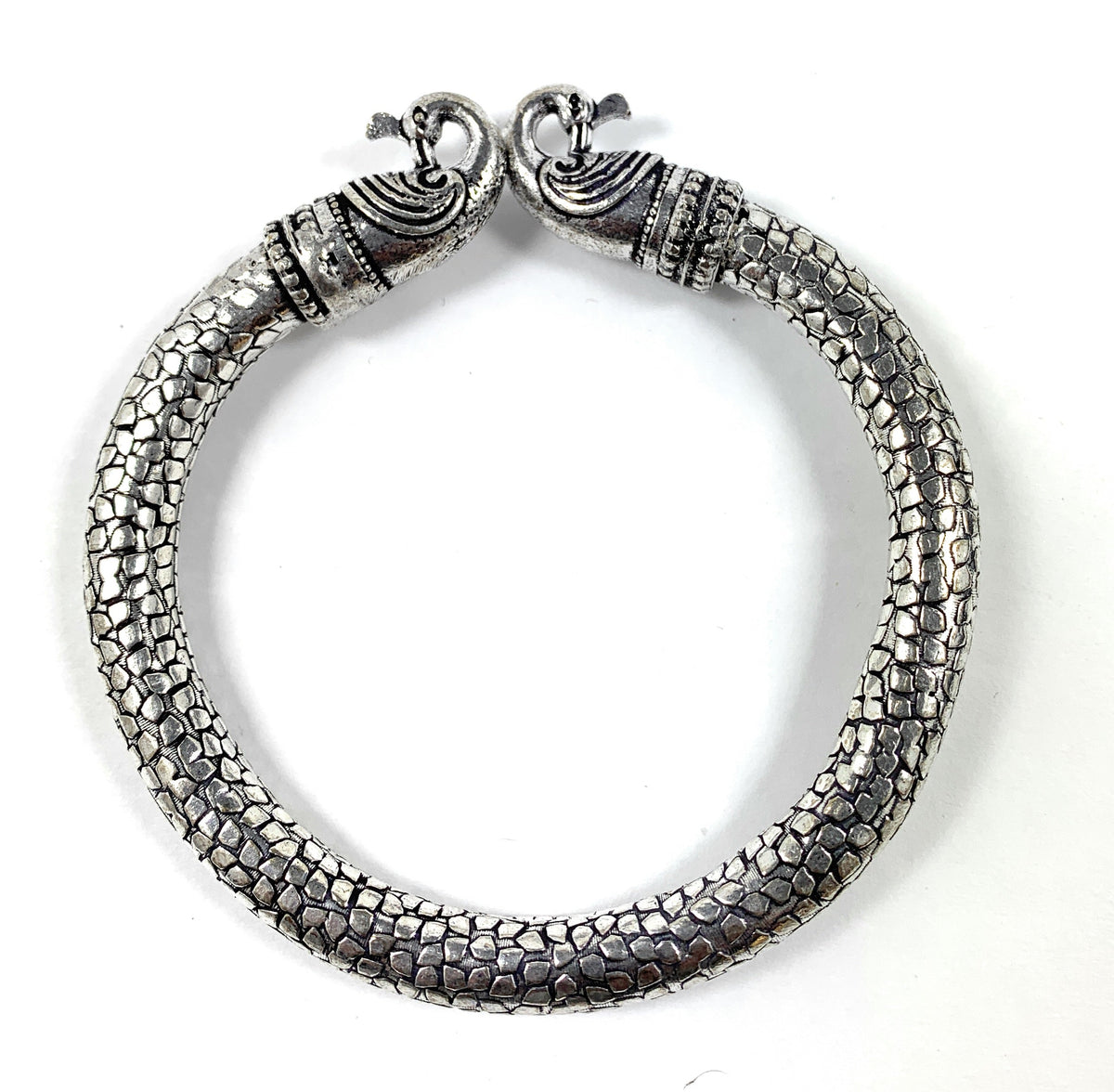 Vibhsa Antique Norse Bracelet With Peacock Heads & Snake Pattern