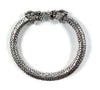 Vibhsa Antique Norse Viking Bracelet With Lion Heads & Snake Pattern