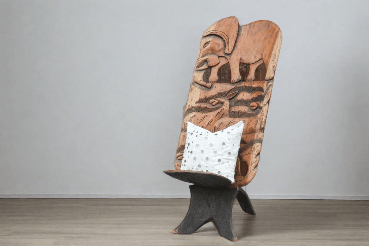 Late 20th Century African Tribal Elephant Chair