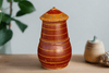 Shoni Polychrome Treen Lidded Pot